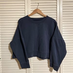 Madewell MWL Oversized Crop Crewneck